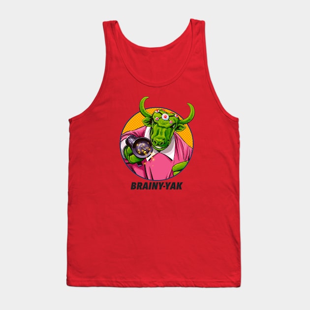 Brainy-Yak! Tank Top by ThirteenthFloor